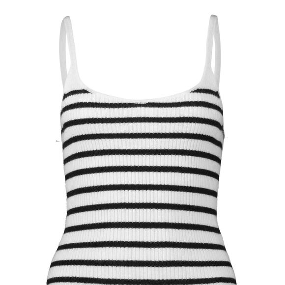 Ulla Johnson Klea Tank Top in Noir Stripe M - Picture 2 of 6
